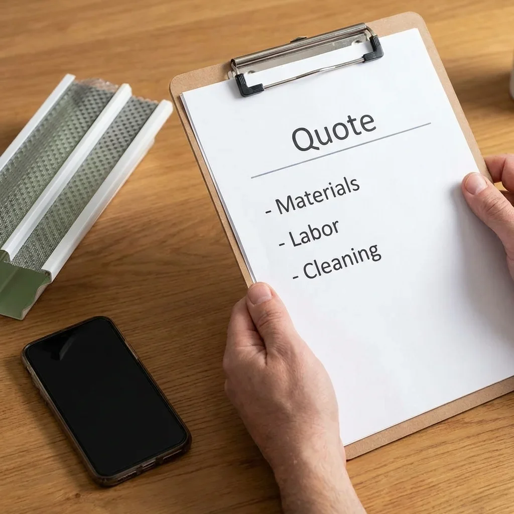 How to Evaluate Gutter Guard Quotes — gutter guards installation cost