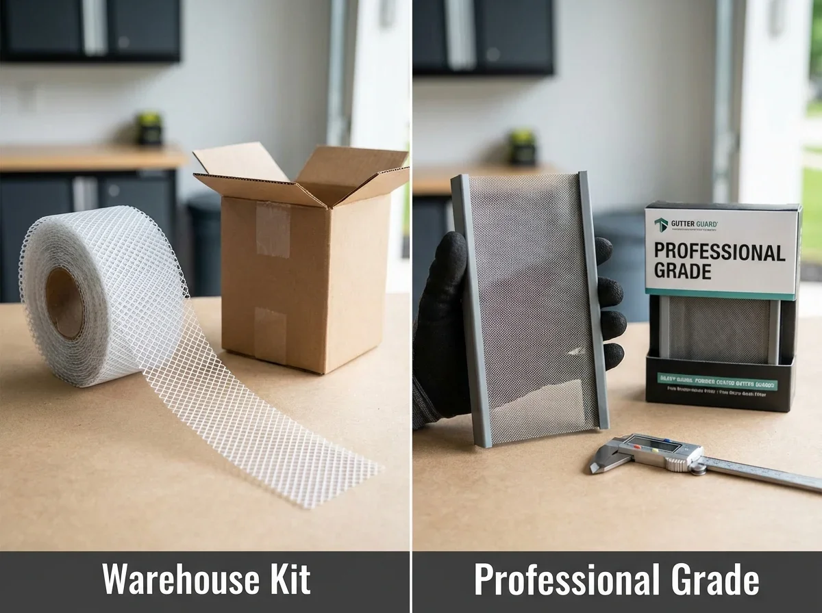 Quality Comparison: Warehouse vs. Professional Systems — costco gutter guards