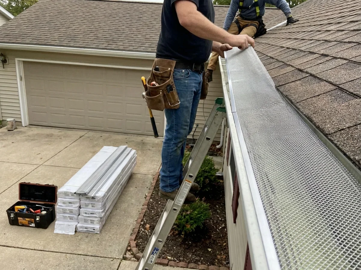 What Professional Installation Actually Costs — gutter guards home depot