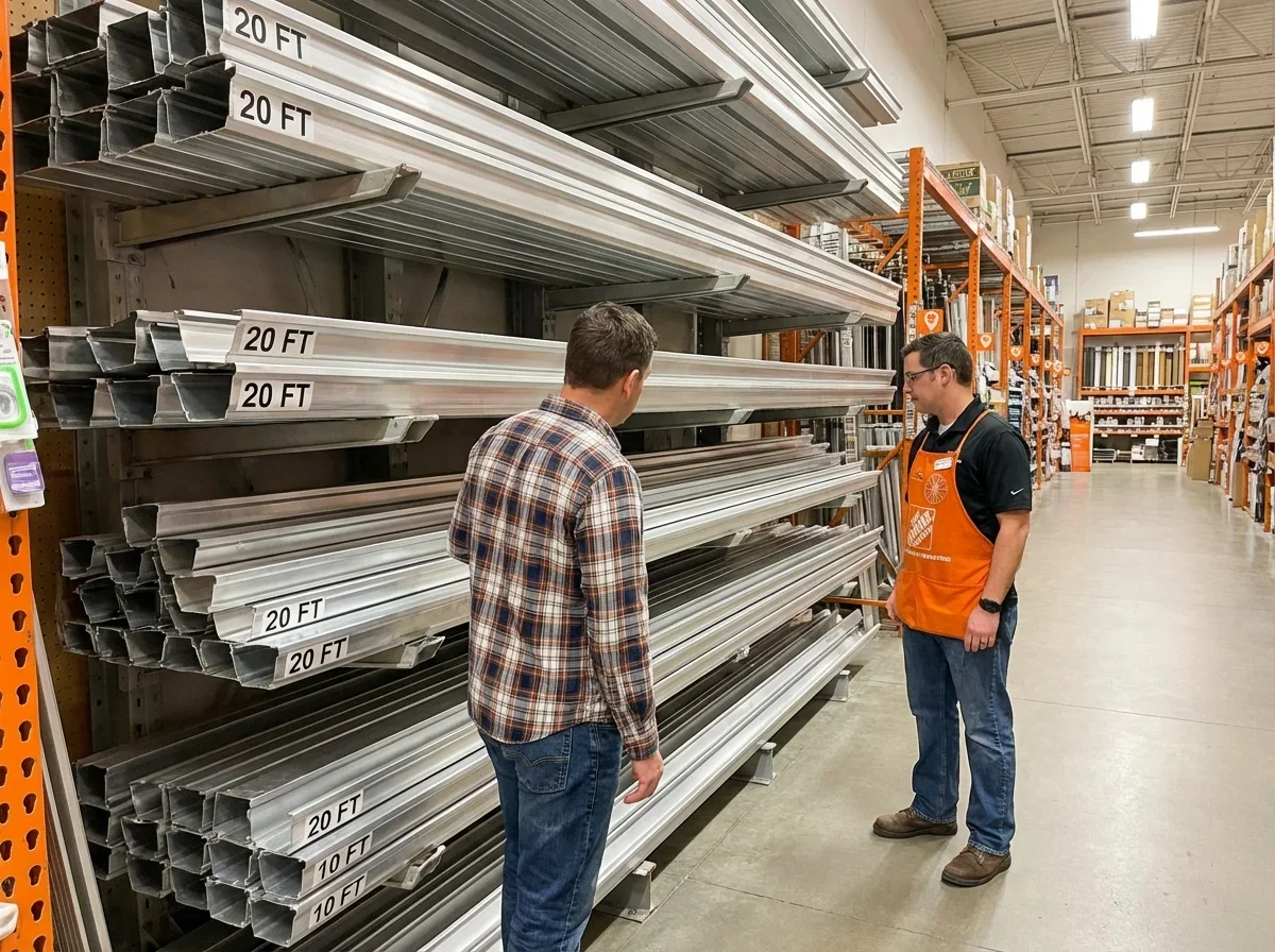 Sectional vs Seamless Gutter Systems — 20 ft gutter home depot