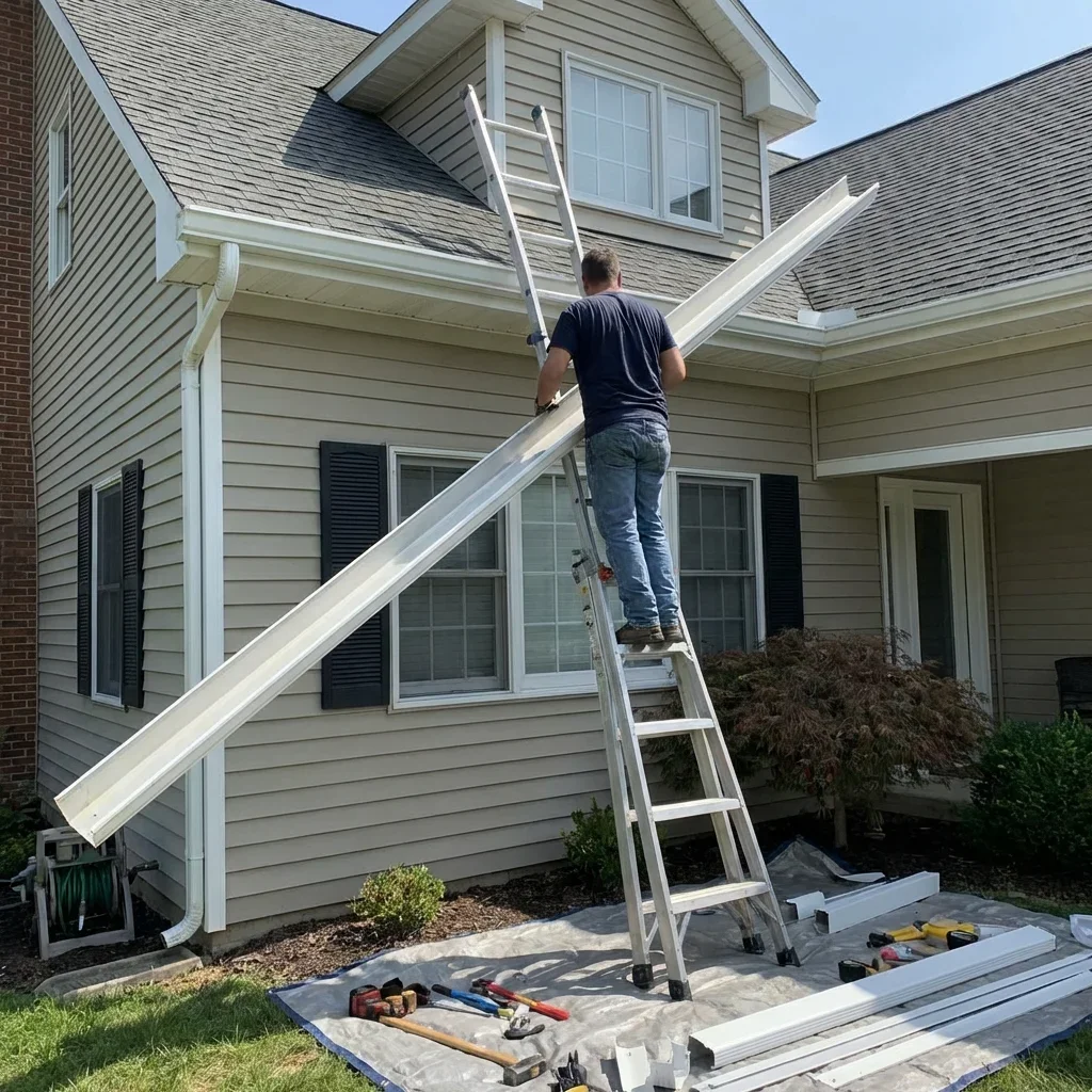 The Reality of DIY Gutter Installation — 20 ft gutter home depot