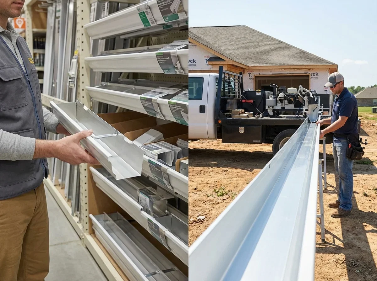 Lowe's vs Local Contractor Comparison — lowe's gutters