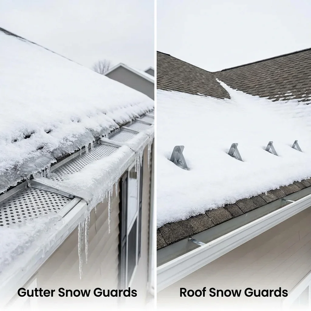 Gutter Snow Guards vs. Roof Snow Guards: What's the Difference? — can gutter guards cause ice dams