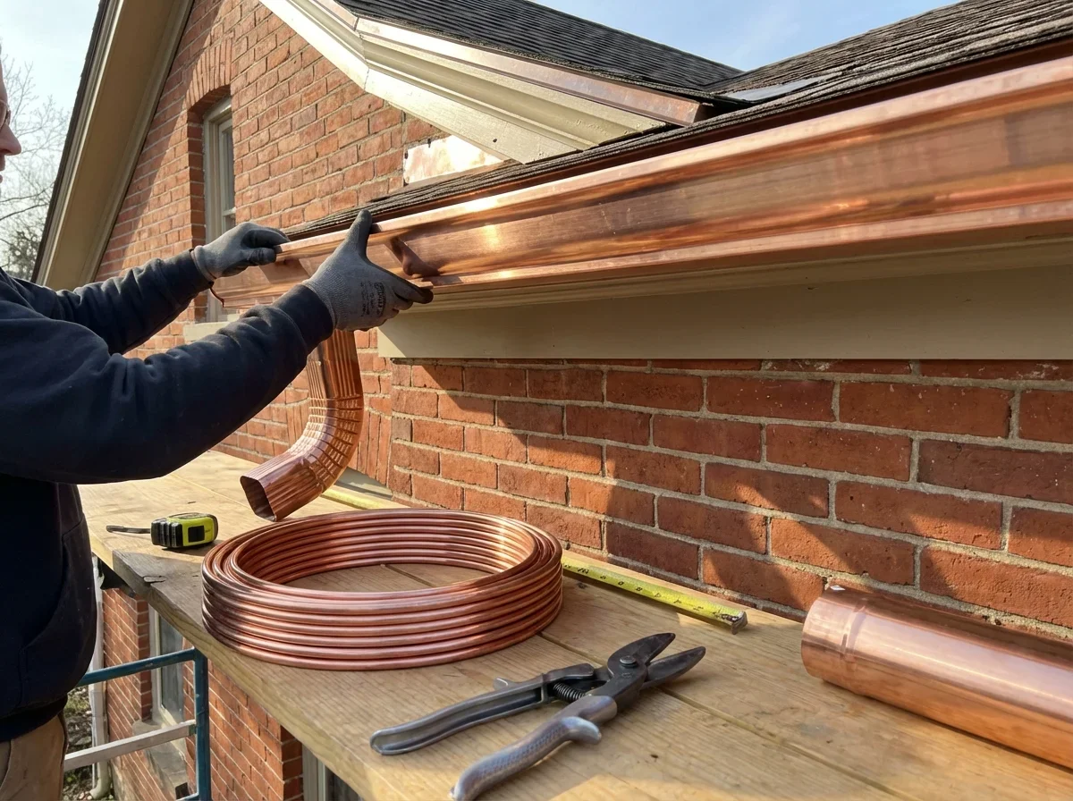 When Contractors Recommend Premium Gutter Materials — copper gutters