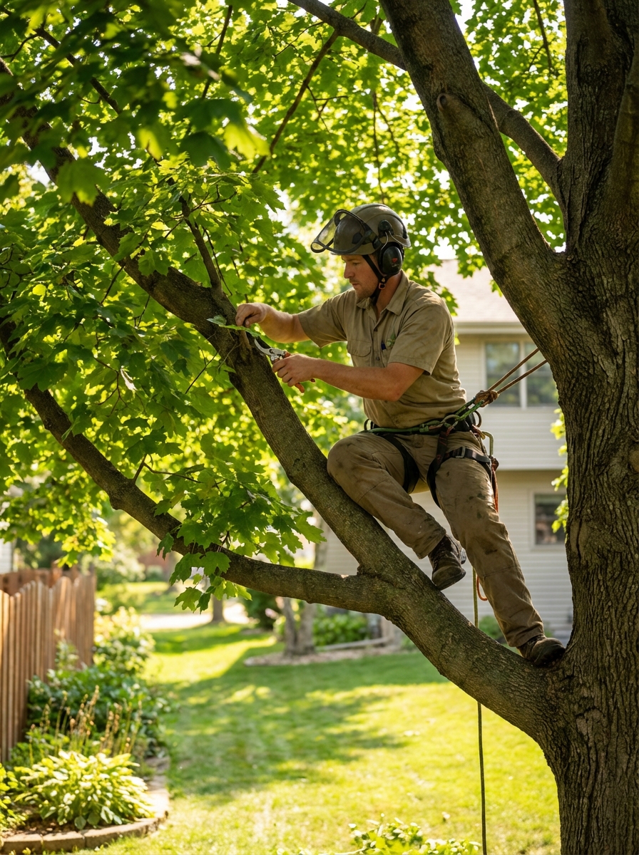 Professional gutter installation on a residential home