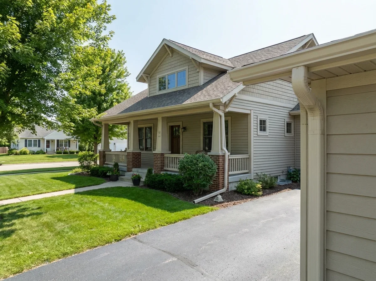 Gutter Color Matching — freshly completed professional gutter color matchi