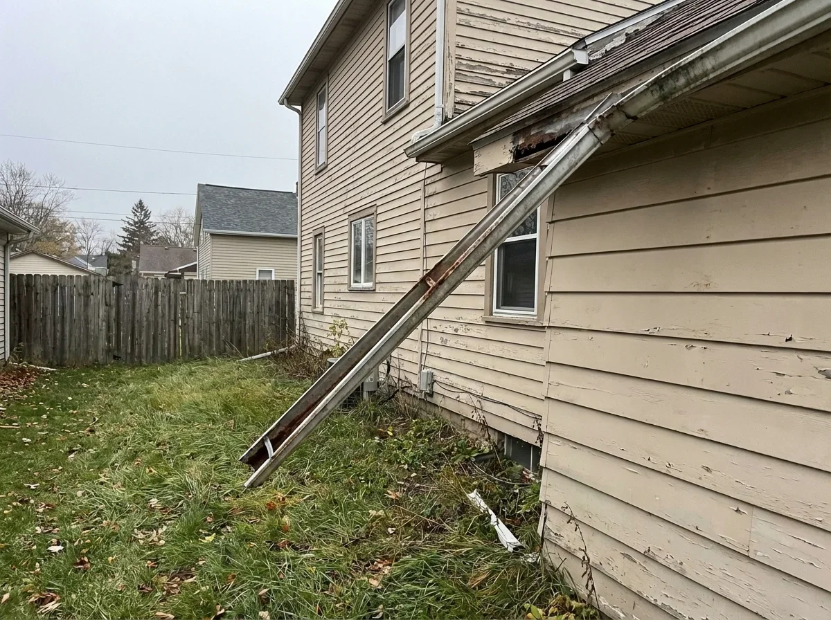 Don't let a disconnected downspout damage your foundation; call us today