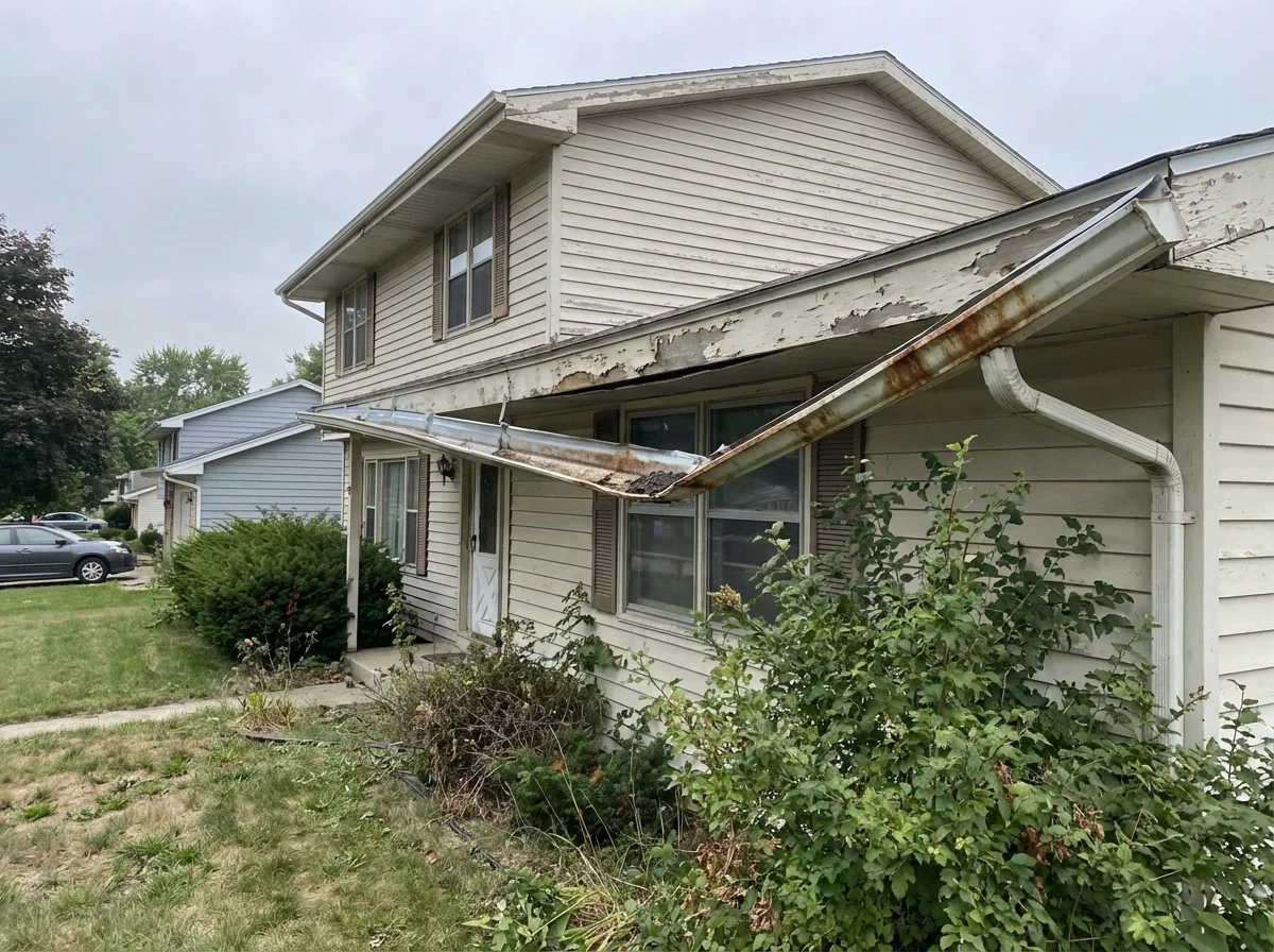 Gutter Apron Installation — sagging gutters pulling away from the fascia