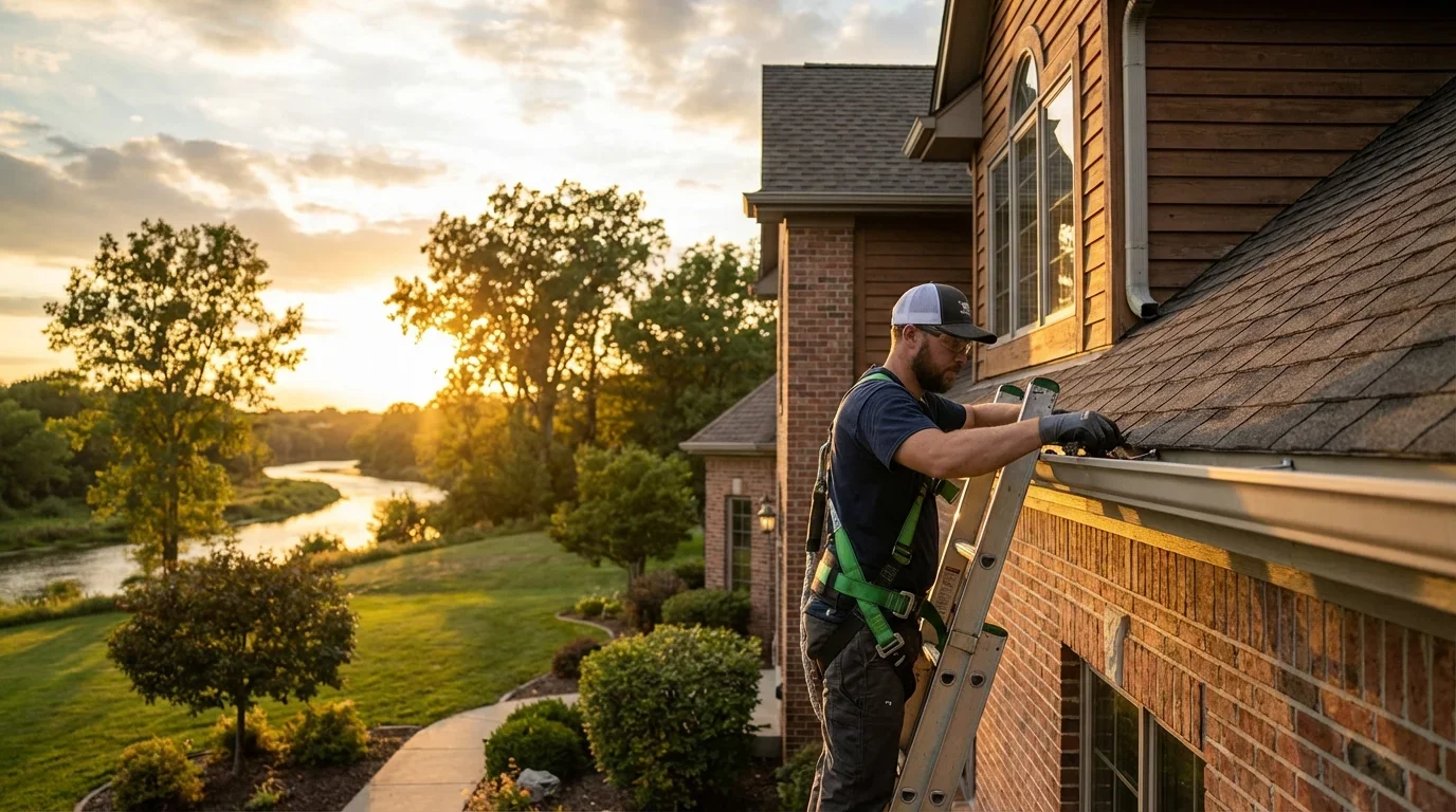 Professional gutter cleaning