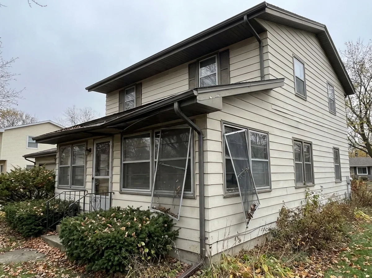 Gutter Screening — sagging gutters pulling away from the fascia