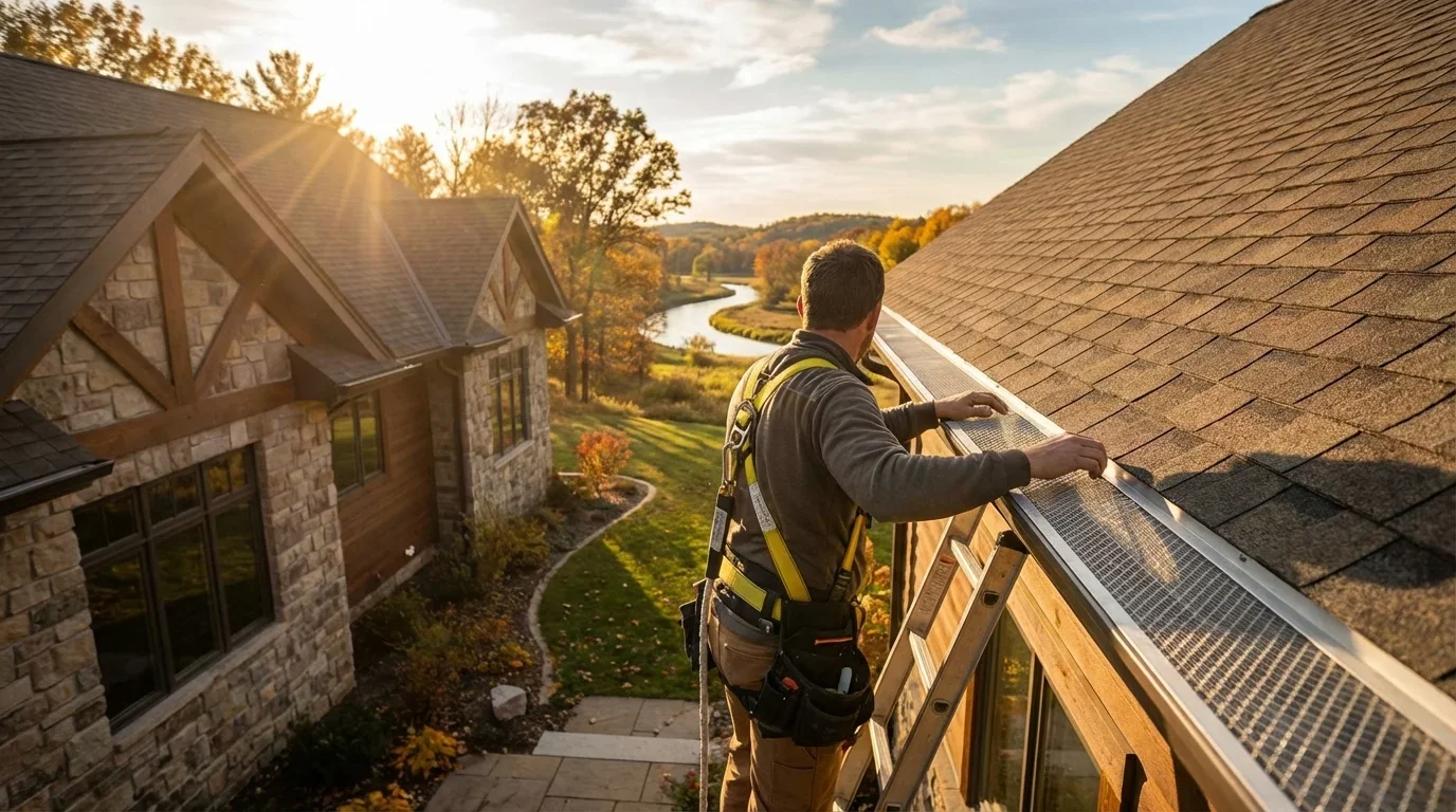Professional gutter screening